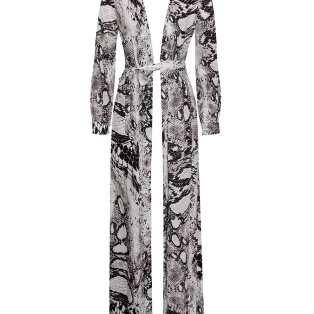 NWT - Python Snake Print Chiffon Kimono Duster NWT - image 1